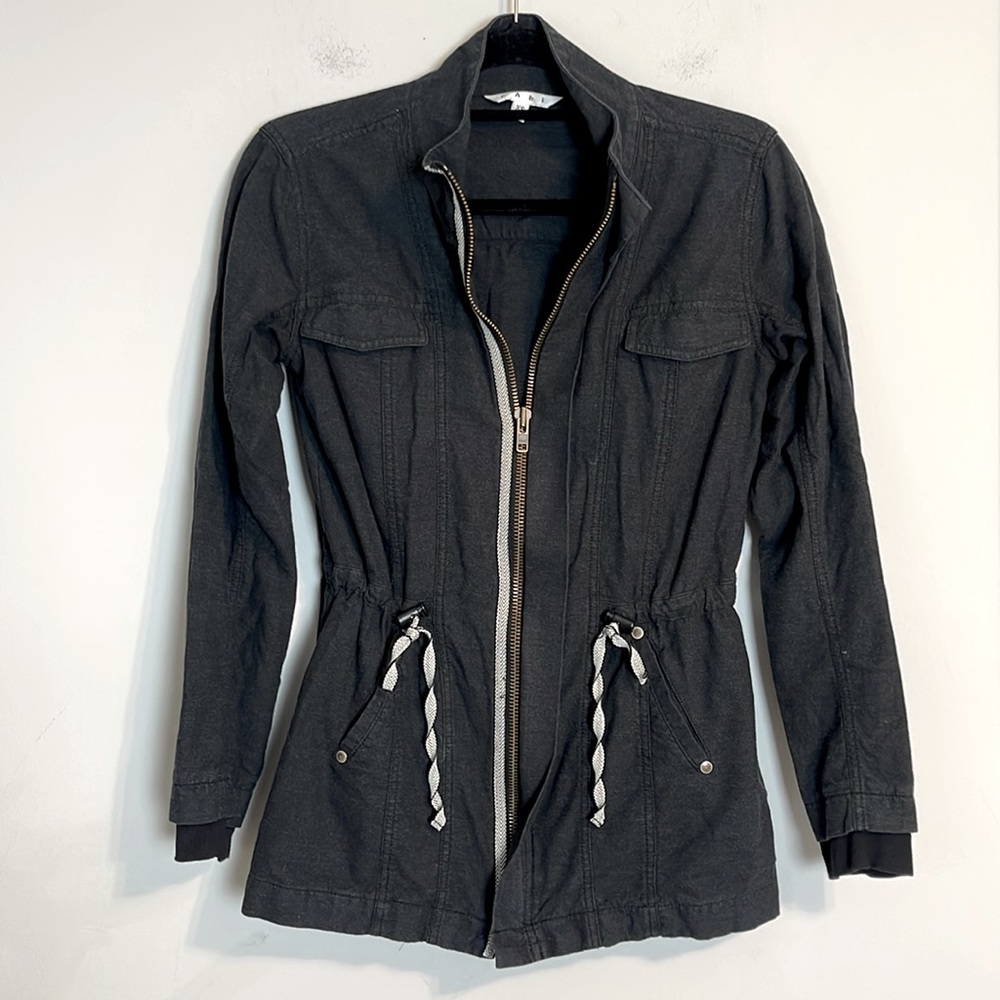 Cabi lightweight zip up grey jacket XS